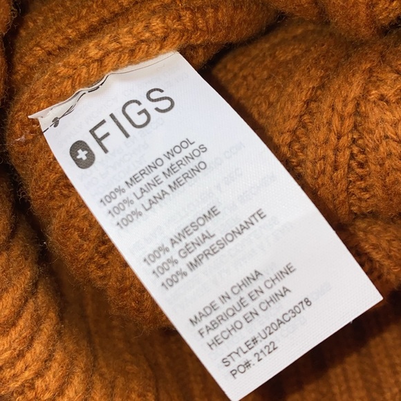 Figs Atlantic Fall Merino Wool Beanie Hat - Picture 2 of 2